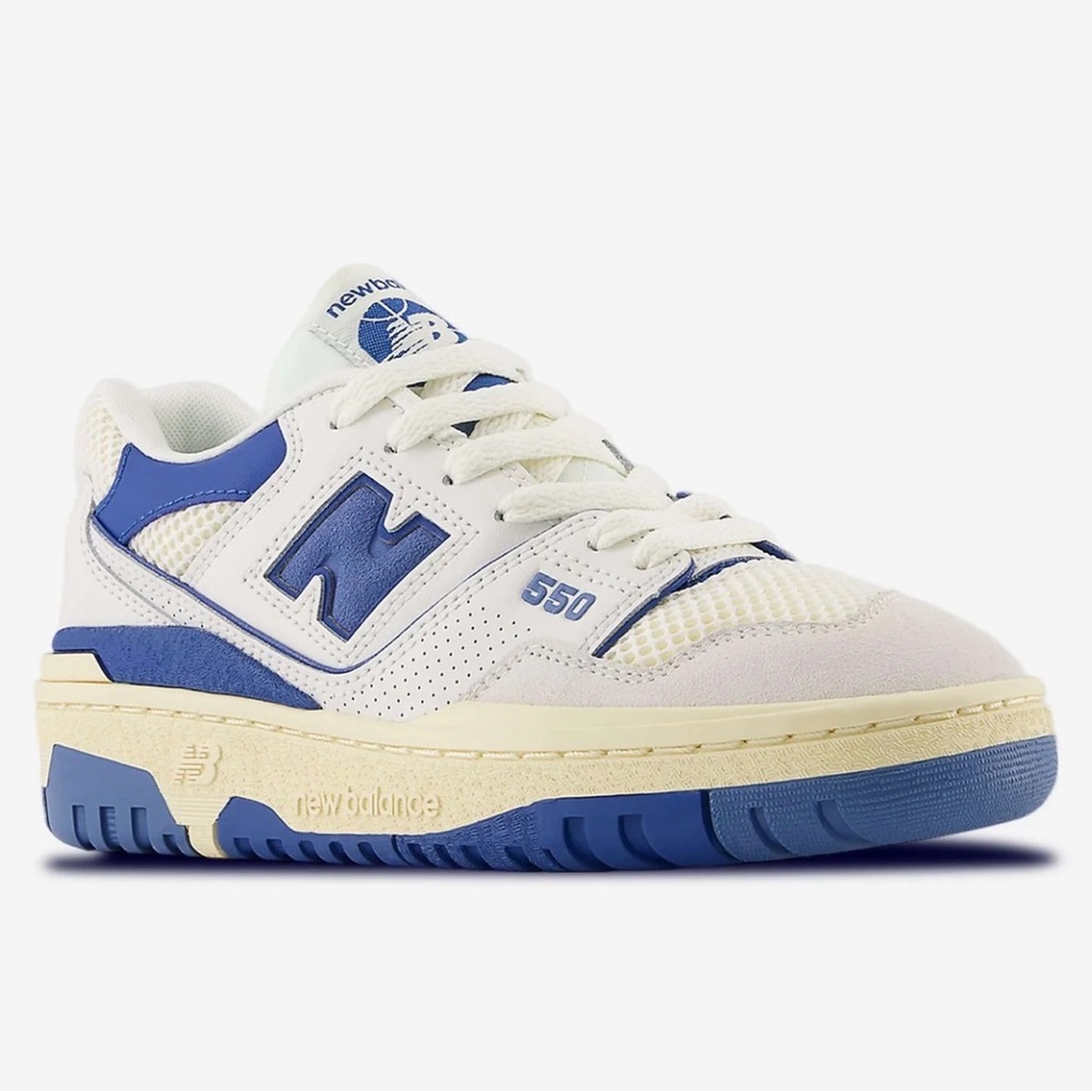 New Balance Kids 550 Blue/White Size US 12/ EU 30. Worn once